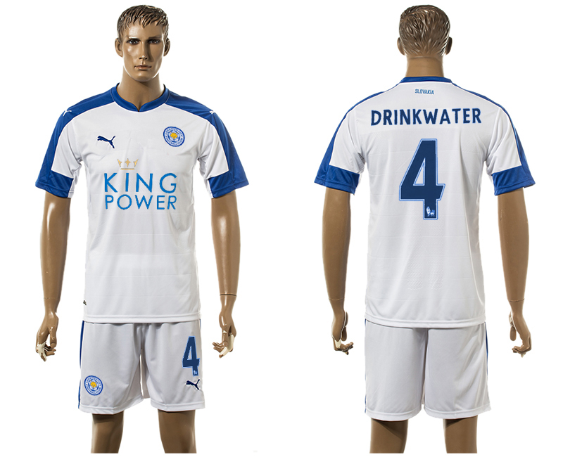 2015-16 Leicester City 4 DRINKWATER Third Away Soccer Jersey