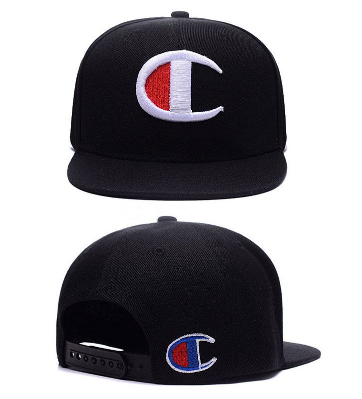 Champion Black Adjustable Hat LH