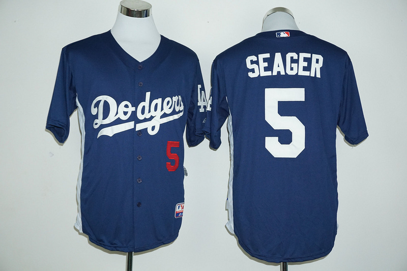 Dodgers 5 Corey Seager Blue Cool Base Jersey