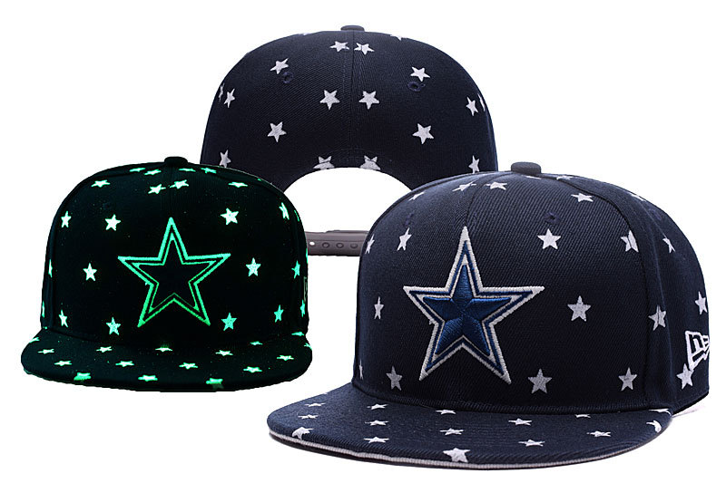 Cowboys Team Logo Navy Adjustable Luminous Hat YD