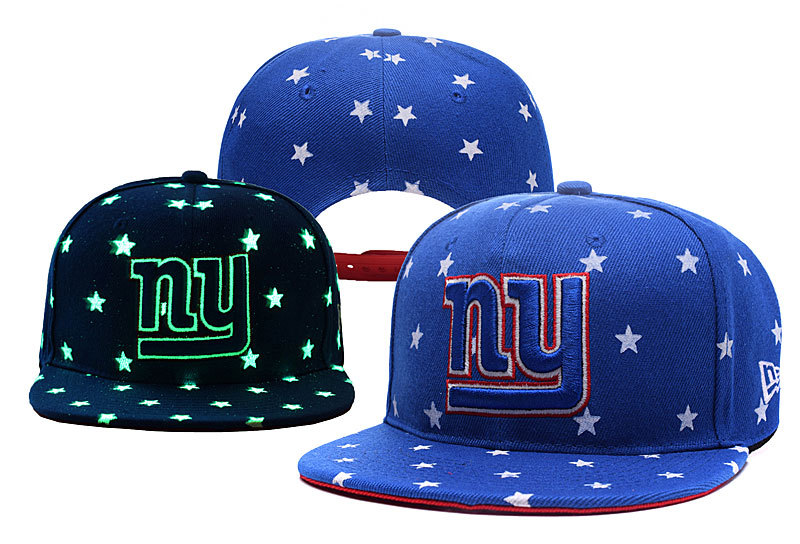Giants Team Logo Blue Adjustable Luminous Hat YD
