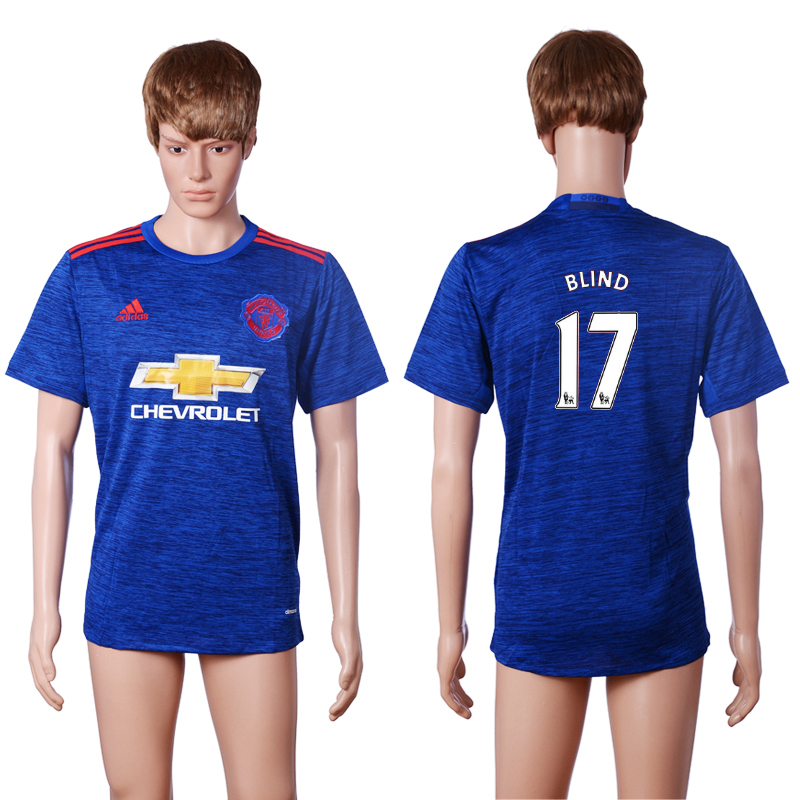 2016-17 Manchester United 17 BLIND Away Thailand Soccer Jersey