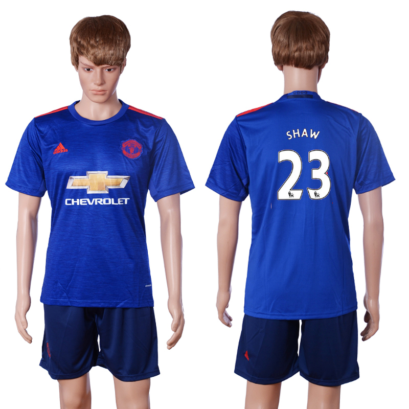 2016-17 Manchester United 23 SHAW Away Soccer Jersey
