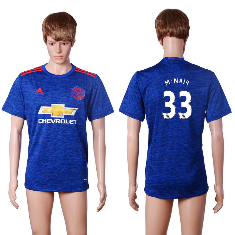 2016-17 Manchester United 33 McNAIR Away Thailand Soccer Jersey