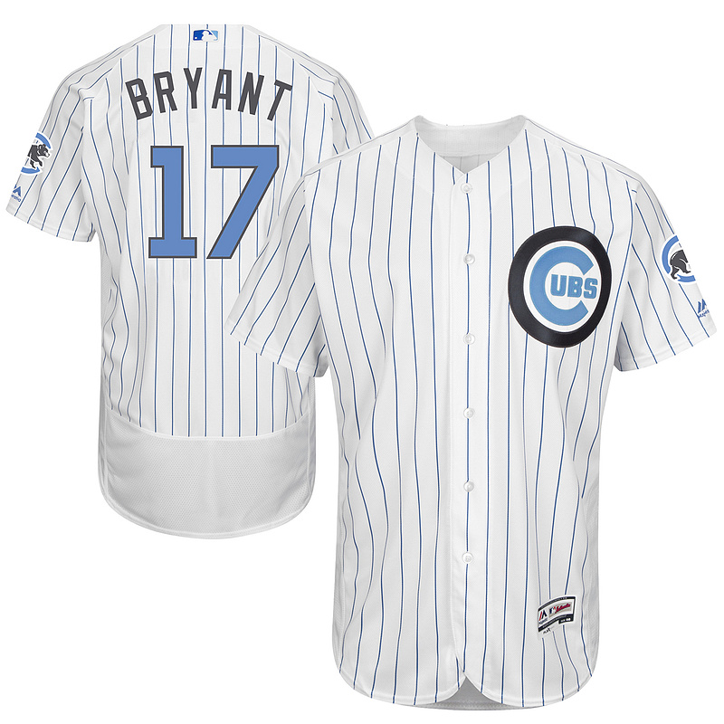 Cubs 17 Kris Bryant White 2016 Father's Day Flexbase Jersey