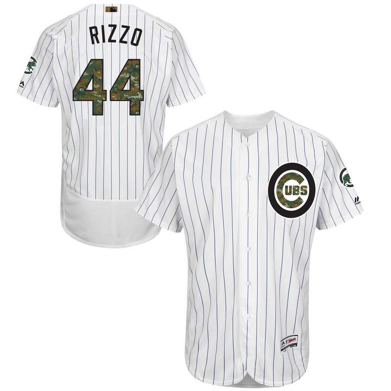 Cubs 44 Anthony Rizzo White 2016 Memorial Day Flexbase Jersey