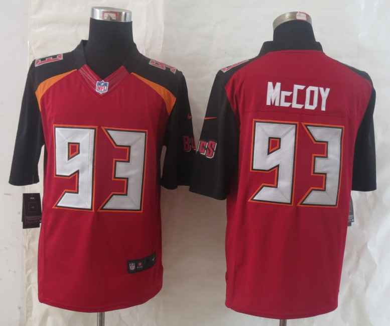 Nike Buccaneers 93 McCoy Red Limited Jerseys