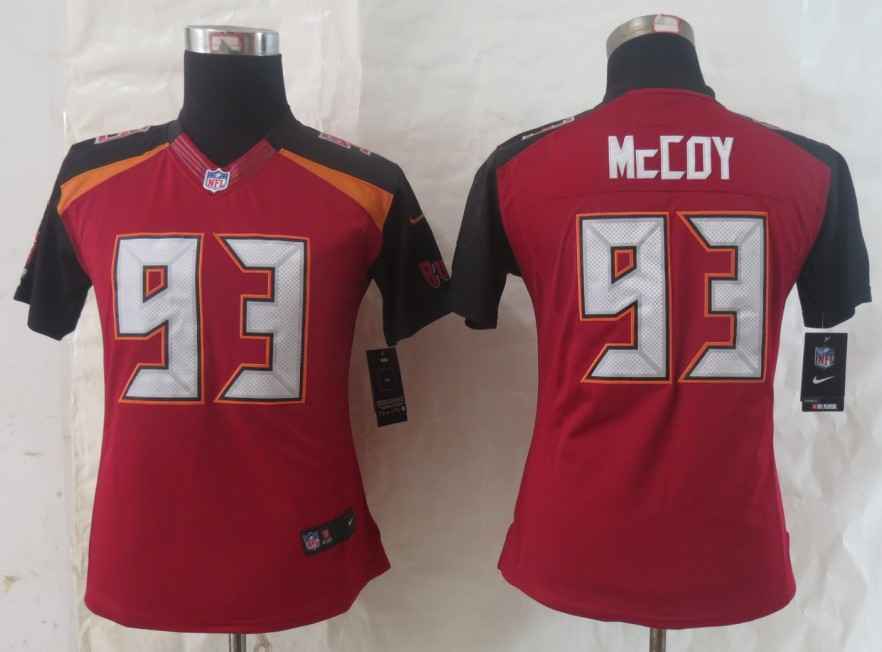 Nike Buccaneers 93 McCoy Red Women Limited Jerseys