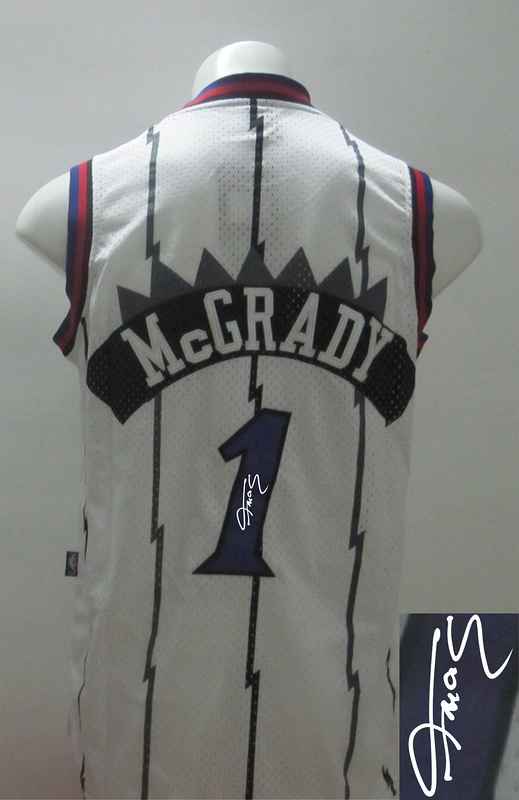 Raptors 1 McGrady White Signature Edition Jerseys