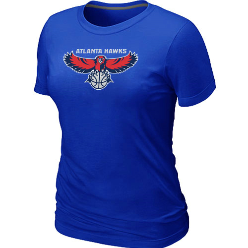 Atlanta Hawks Big & Tall Primary Logo Blue Women T-Shirt