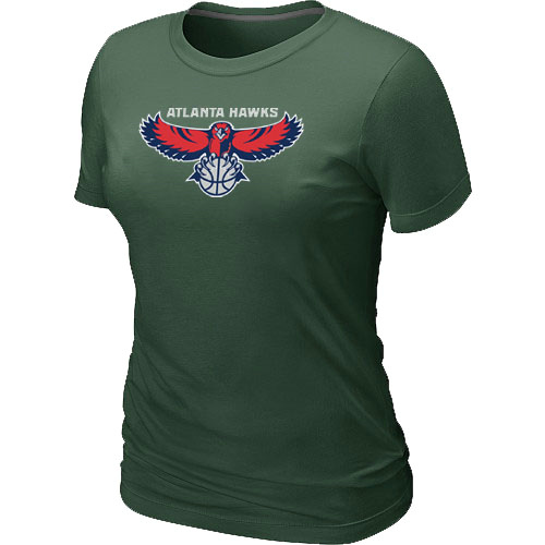 Atlanta Hawks Big & Tall Primary Logo D.Green Women T-Shirt