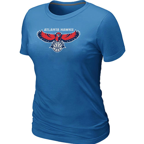 Atlanta Hawks Big & Tall Primary Logo L.Blue Women T-Shirt