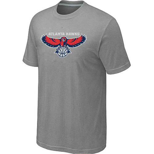 Atlanta Hawks Big & Tall Primary Logo L.Grey T-Shirt