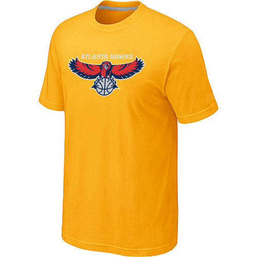 Atlanta Hawks Big & Tall Primary Logo Yellow T-Shirt