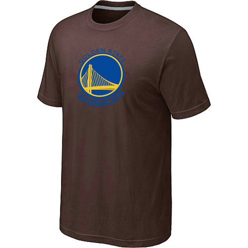 Golden State Warriors Big & Tall Primary Logo Brown T-Shirt