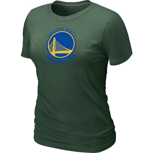 Golden State Warriors Big & Tall Primary Logo D.Green Women T-Shirt - Click Image to Close