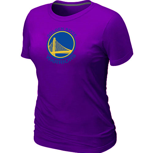 Golden State Warriors Big & Tall Primary Logo Purple Women T-Shirt