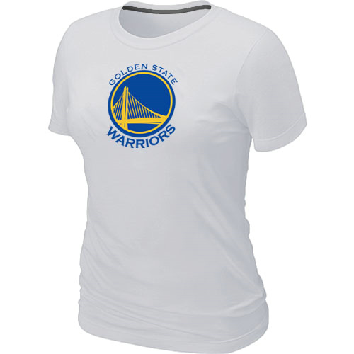 Golden State Warriors Big & Tall Primary Logo White Women T-Shirt