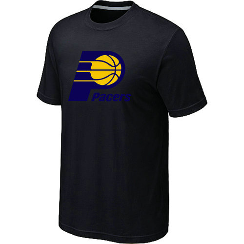 Indiana Pacers Big & Tall Primary Logo Black T-Shirt - Click Image to Close