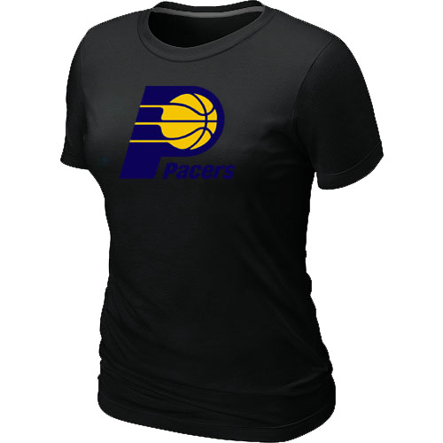 Indiana Pacers Big & Tall Primary Logo Black Women T-Shirt