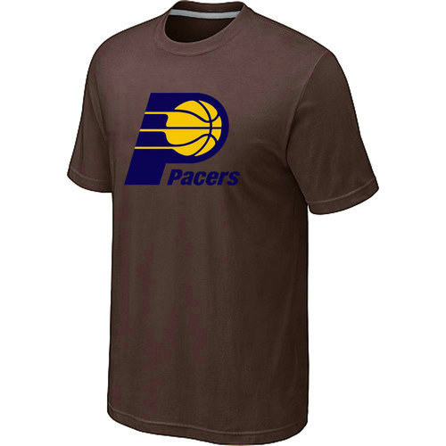 Indiana Pacers Big & Tall Primary Logo Brown T-Shirt - Click Image to Close