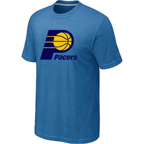 Indiana Pacers Big & Tall Primary Logo L.Blue T-Shirt - Click Image to Close