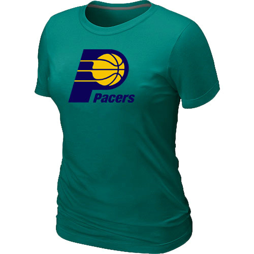 Indiana Pacers Big & Tall Primary Logo L.Green Women T-Shirt