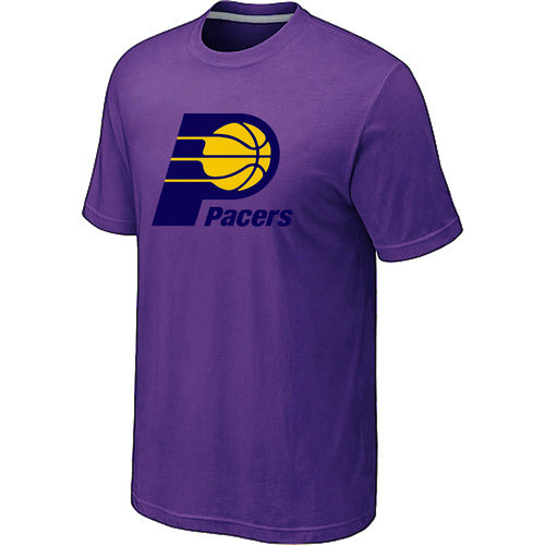Indiana Pacers Big & Tall Primary Logo Purple T-Shirt - Click Image to Close