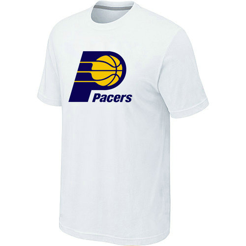 Indiana Pacers Big & Tall Primary Logo White T-Shirt - Click Image to Close