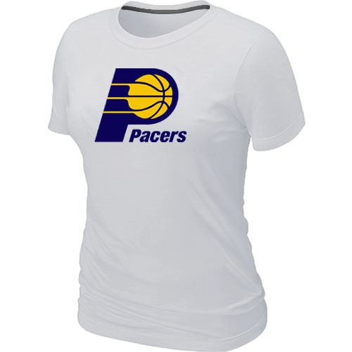 Indiana Pacers Big & Tall Primary Logo White Women T-Shirt