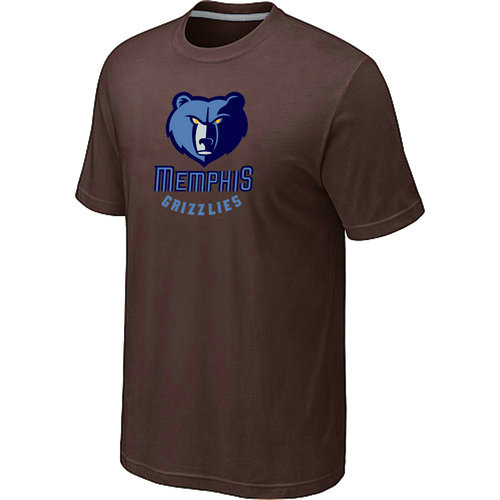 Memphis Grizzlies Big & Tall Primary Logo Brown T-Shirt