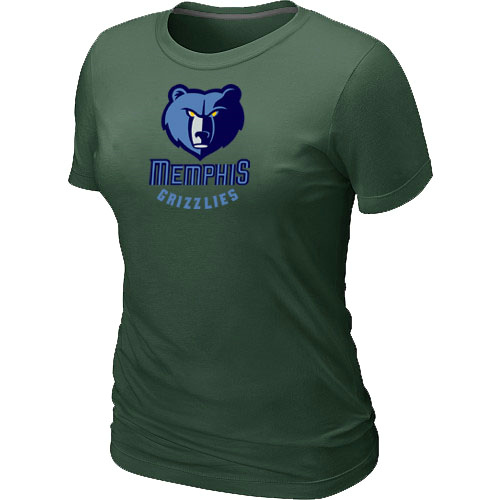 Memphis Grizzlies Big & Tall Primary Logo D.Green Women T-Shirt - Click Image to Close
