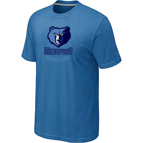 Memphis Grizzlies Big & Tall Primary Logo L.Blue T-Shirt - Click Image to Close
