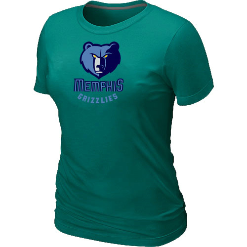 Memphis Grizzlies Big & Tall Primary Logo L.Green Women T-Shirt