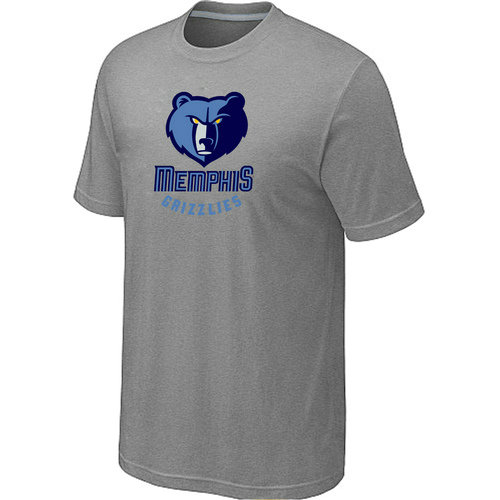 Memphis Grizzlies Big & Tall Primary Logo L.Grey T-Shirt