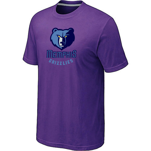 Memphis Grizzlies Big & Tall Primary Logo Purple T-Shirt