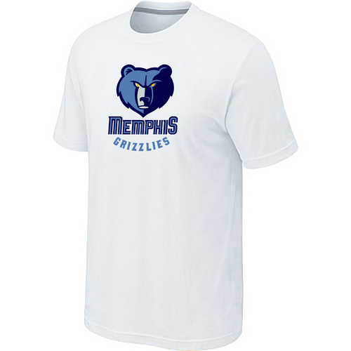 Memphis Grizzlies Big & Tall Primary Logo White T-Shirt