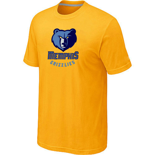 Memphis Grizzlies Big & Tall Primary Logo Yellow T-Shirt