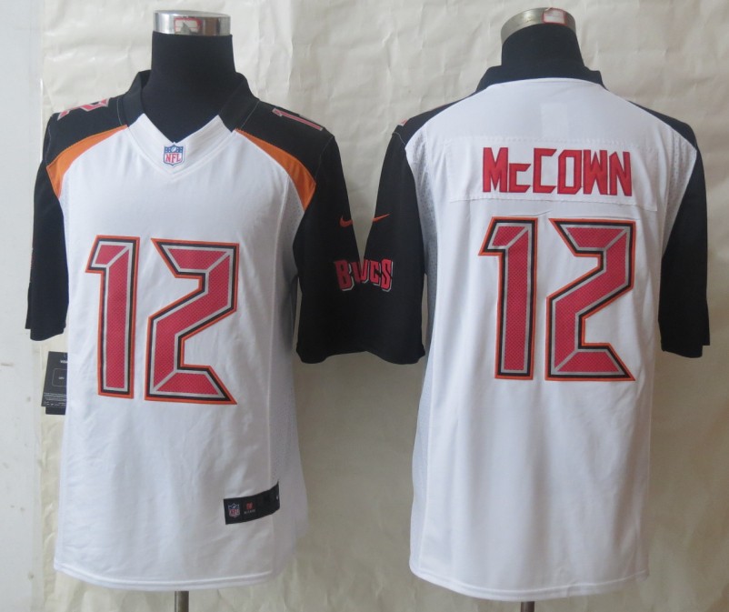 Nike Buccaneers 12 McCown White Limited New Jerseys