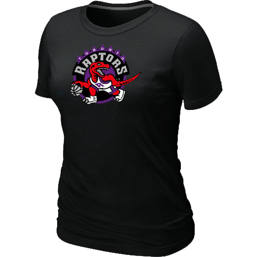 Toronto Raptors Big & Tall Primary Logo Black Women T-Shirt