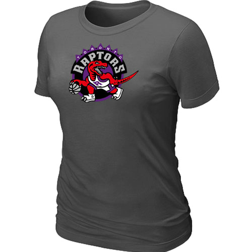Toronto Raptors Big & Tall Primary Logo D.Grey Women T-Shirt