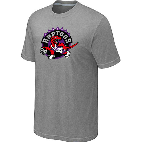 Toronto Raptors Big & Tall Primary Logo L.Grey T-Shirt