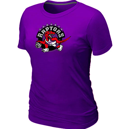 Toronto Raptors Big & Tall Primary Logo Purple Women T-Shirt