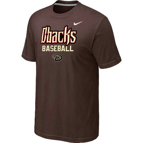 Nike MLB Arizona Diamondbacks 2014 Home Practice T-Shirt Brown