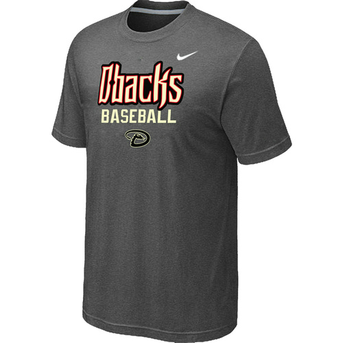 Nike MLB Arizona Diamondbacks 2014 Home Practice T-Shirt D.Grey - Click Image to Close