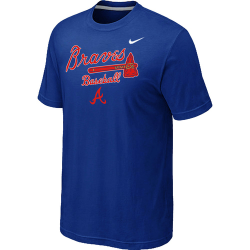 Nike MLB Atlanta Braves 2014 Home Practice T-Shirt Blue