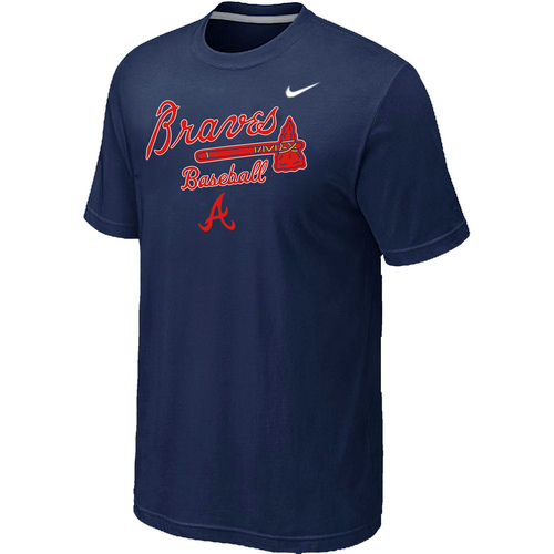 Nike MLB Atlanta Braves 2014 Home Practice T-Shirt D.Blue