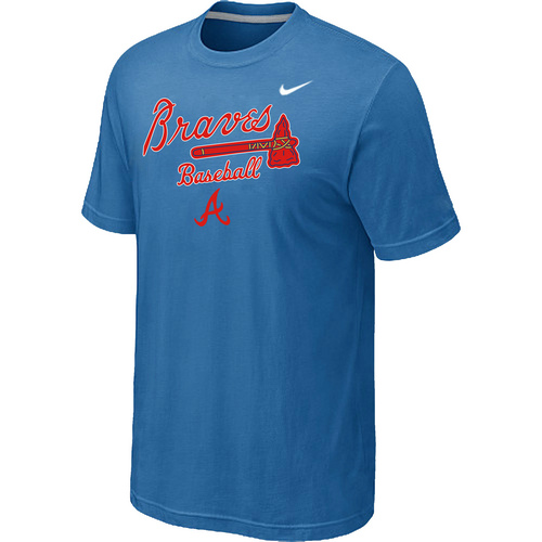 Nike MLB Atlanta Braves 2014 Home Practice T-Shirt Lt.Blue