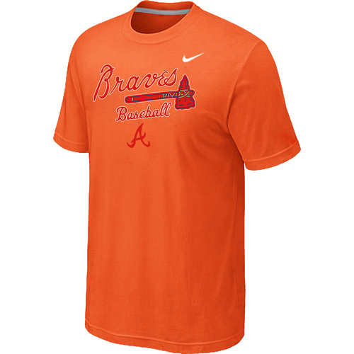 Nike MLB Atlanta Braves 2014 Home Practice T-Shirt Orange