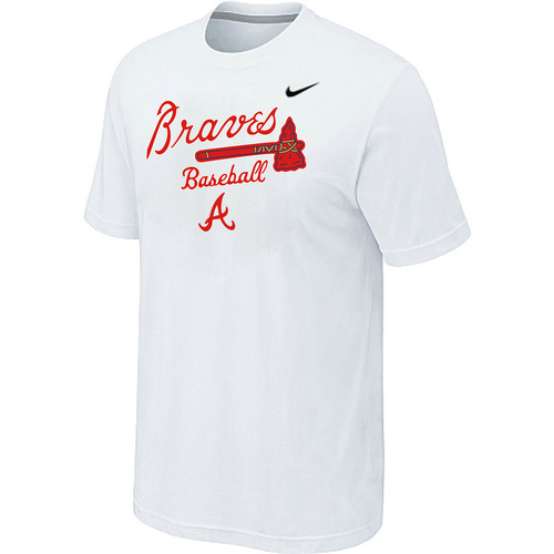 Nike MLB Atlanta Braves 2014 Home Practice T-Shirt White